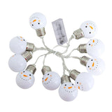 Maxbell Christmas Snowman Battery Holiday Decoration Light String Garden Light
