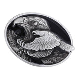 Silver Eagle Engraved Western Cowboy Rodeo Mens Womens Motorcycle Biker Belt Buckle Accessory Gift