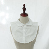 Fake Collar False Faux Doll Collar Detachable Half Shirt White round collar