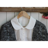 Fake Collar False Faux Doll Collar Detachable Half Shirt White round collar