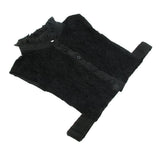 Max Lady Lace Chiffon Fake False Collar Detachable Half Shirt Dicky Collar Black