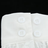 Women Bracelet Bridal Drop Flower White Lace Arm Warmer Cuff Sweet Wristband