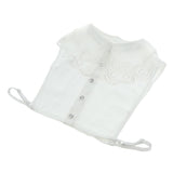 Detachable Lace Chiffon Collar Dickey Blouse Half Shirts False Collar White