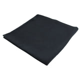Max Satin Silk Feel Formal Square Neck Scarf Head Hair Scarf Wrap Handkerchief Black
