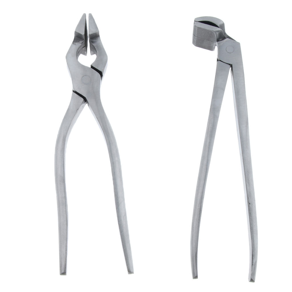 Leathercraft Tool Leather Flatten Plier Clamp for Bags Silver Straight plier