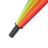 24k Color Rainbow Long Handle Straight Sun/Rain Stick Umbrella Parasol