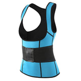 Max Women Underbust Corset Waist Trainer Cincher Body Shaper Vest Trimmer Belt S Blue