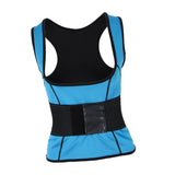 Max Women Underbust Corset Waist Trainer Cincher Body Shaper Vest Trimmer Belt S Blue