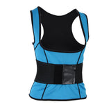 Max Women Underbust Corset Waist Trainer Cincher Body Shaper Vest Trimmer Belt S Blue