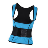 Max Women Underbust Corset Waist Trainer Cincher Body Shaper Vest Trimmer Belt S Blue