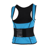 Max Women Underbust Corset Waist Trainer Cincher Body Shaper Vest Trimmer Belt S Blue