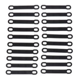 Max 20Pack Non-Slip Black Rubber Clothes Hanger Grips Clothing Hanger Strips S