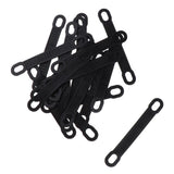 Max 20Pack Non-Slip Black Rubber Clothes Hanger Grips Clothing Hanger Strips S