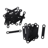 Max 20Pack Non-Slip Black Rubber Clothes Hanger Grips Clothing Hanger Strips S