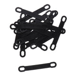 Max 20Pack Non-Slip Black Rubber Clothes Hanger Grips Clothing Hanger Strips S