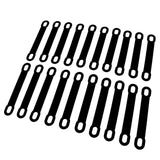 Max 20Pack Non-Slip Black Rubber Clothes Hanger Grips Clothing Hanger Strips S