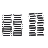 Max 20Pack Non-Slip Black Rubber Clothes Hanger Grips Clothing Hanger Strips S