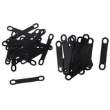 Max 20Pack Non-Slip Black Rubber Clothes Hanger Grips Clothing Hanger Strips S