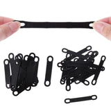 Max 20Pack Non-Slip Black Rubber Clothes Hanger Grips Clothing Hanger Strips S