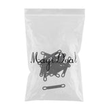 Max 20Pack Non-Slip Black Rubber Clothes Hanger Grips Clothing Hanger Strips S