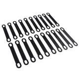 Max 20Pack Non-Slip Black Rubber Clothes Hanger Grips Clothing Hanger Strips S