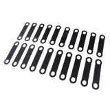 Max 20Pack Non-Slip Black Rubber Clothes Hanger Grips Clothing Hanger Strips L