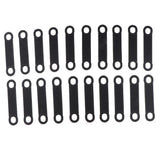 Max 20Pack Non-Slip Black Rubber Clothes Hanger Grips Clothing Hanger Strips L