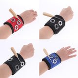 Max Magnetic Wristband Nail Screw Holder Tool Storage Drill Belt Red