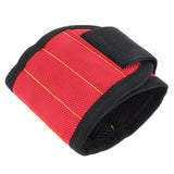 Max Magnetic Wristband Nail Screw Holder Tool Storage Drill Belt Red