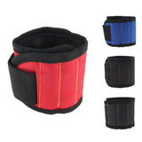 Max Magnetic Wristband Nail Screw Holder Tool Storage Drill Belt Red