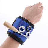 Max Magnetic Wristband Nail Screw Holder Tool Storage Drill Belt Blue