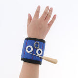 Max Magnetic Wristband Nail Screw Holder Tool Storage Drill Belt Blue