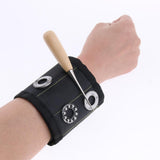 Max Magnetic Wristband Nail Screw Holder Tool Storage Drill Belt Black-Yellow