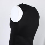 Men Sauna Sweat Vest Weightloss Shapewear Neoprene Tank Top M Black