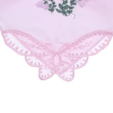 Max Women Ladies Cotton Floral Embroidery Handkerchiefs Lace Hankie Set of 5