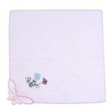 Max Women Ladies Cotton Floral Embroidery Handkerchiefs Lace Hankie Set of 5