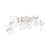 Bridal Hair Comb Clip Pin Rhinestone Pearl Wedding Hair Accessories for Bride Bridesmaid