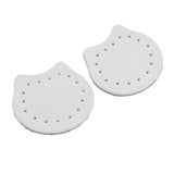 Max 2pcs Leather Sew on Bag Zipper Stopper Bottom Purse Making Supplies White