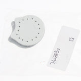 Max 2pcs Leather Sew on Bag Zipper Stopper Bottom Purse Making Supplies White