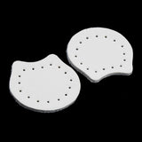 Max 2pcs Leather Sew on Bag Zipper Stopper Bottom Purse Making Supplies White