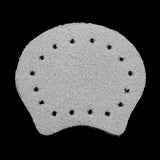 Max 2pcs Leather Sew on Bag Zipper Stopper Bottom Purse Making Supplies White