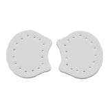 Max 2pcs Leather Sew on Bag Zipper Stopper Bottom Purse Making Supplies White