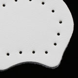 Max 2pcs Leather Sew on Bag Zipper Stopper Bottom Purse Making Supplies White