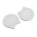 Max 2pcs Leather Sew on Bag Zipper Stopper Bottom Purse Making Supplies White