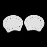 Max 2pcs Leather Sew on Bag Zipper Stopper Bottom Purse Making Supplies White