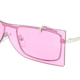 Max Lady Vintage Small Frame UV400 Sunglasses Flip Up Eyewear Designer Pink