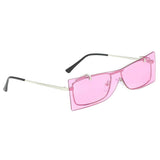 Max Lady Vintage Small Frame UV400 Sunglasses Flip Up Eyewear Designer Pink