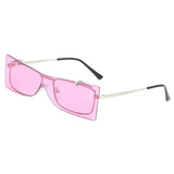 Max Lady Vintage Small Frame UV400 Sunglasses Flip Up Eyewear Designer Pink