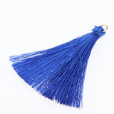 Handmade DIY Tassels Earring Jewelry Making DIY Craft Accessories Bulk Blue