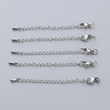 5Pcs Chain Extenders for Necklace Bracelet Jewelry Making Supplies Lobster Clasp